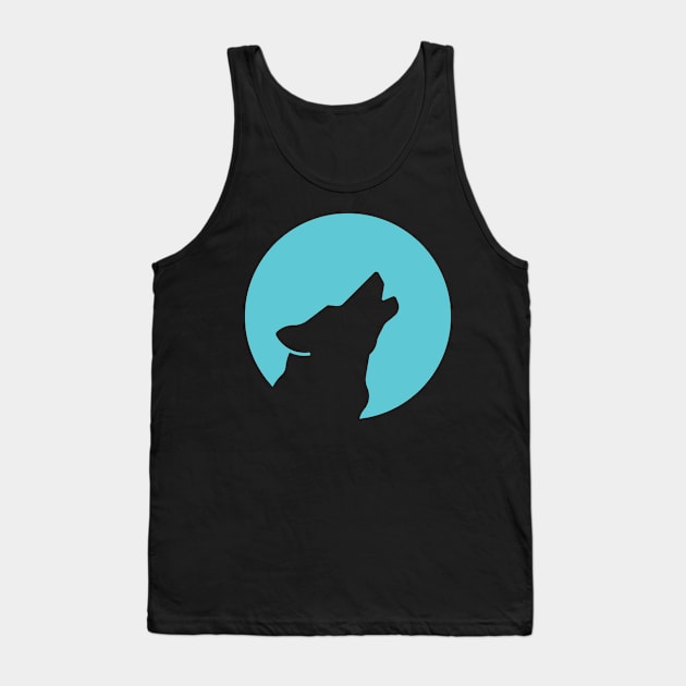 Howling Wolf Tank Top by bmaw